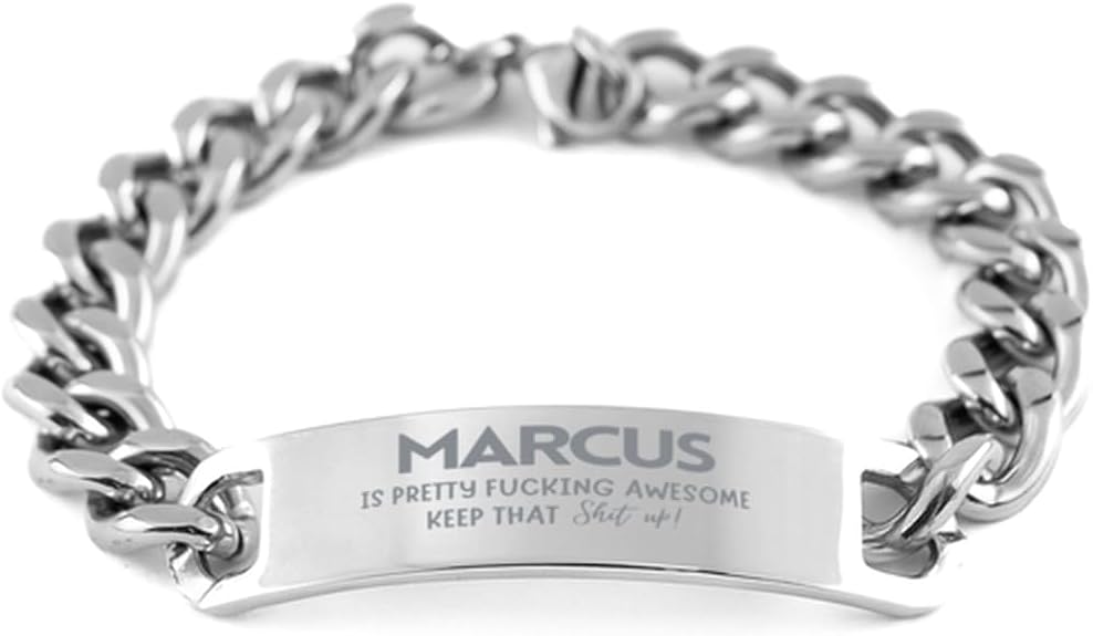 Gifts For Marcus Name, Cuban Chain Bracelet Gifts For