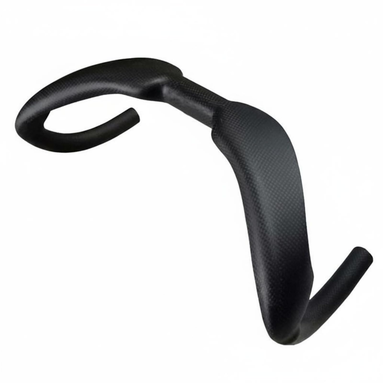 Manubrio Drop in Fibra di Carbonio Ergonomico Manubrio a Curva in Carbonio Alta Resistenza Drop Bar per Competizione, Pista, 350mm, 3K Opaco