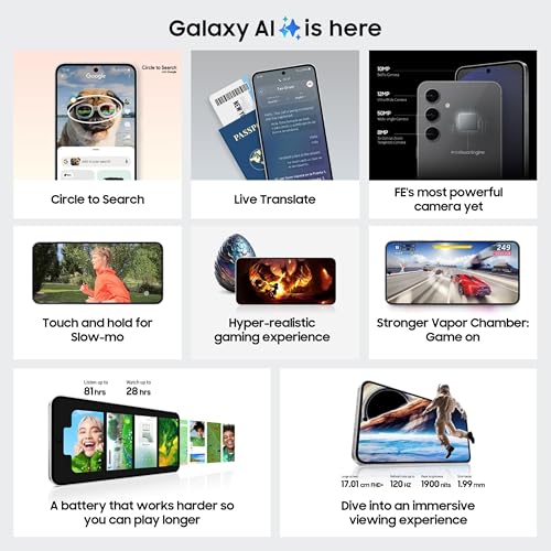 Samsung Galaxy S24 FE 5G AI Smartphone (Graphite, 8GB RAM, 128GB Storage) preview 2