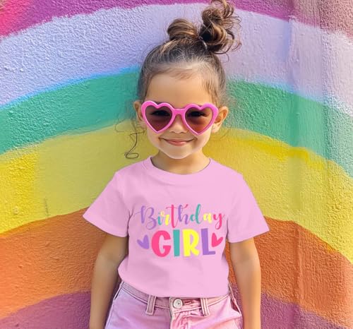 Birthday Girl Shirt for Kids Girls Birthday Outfits Short Sleeve Girls Part Tee Tops3