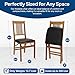 Stakmore True Mission Wooden Folding Chairs with Padded Seats, Set of 2 - No Assembly Foldable Dining Chairs, Steel Folding Mechanism, Upholstered Cushion, Space-Saving, Fruitwood Frame