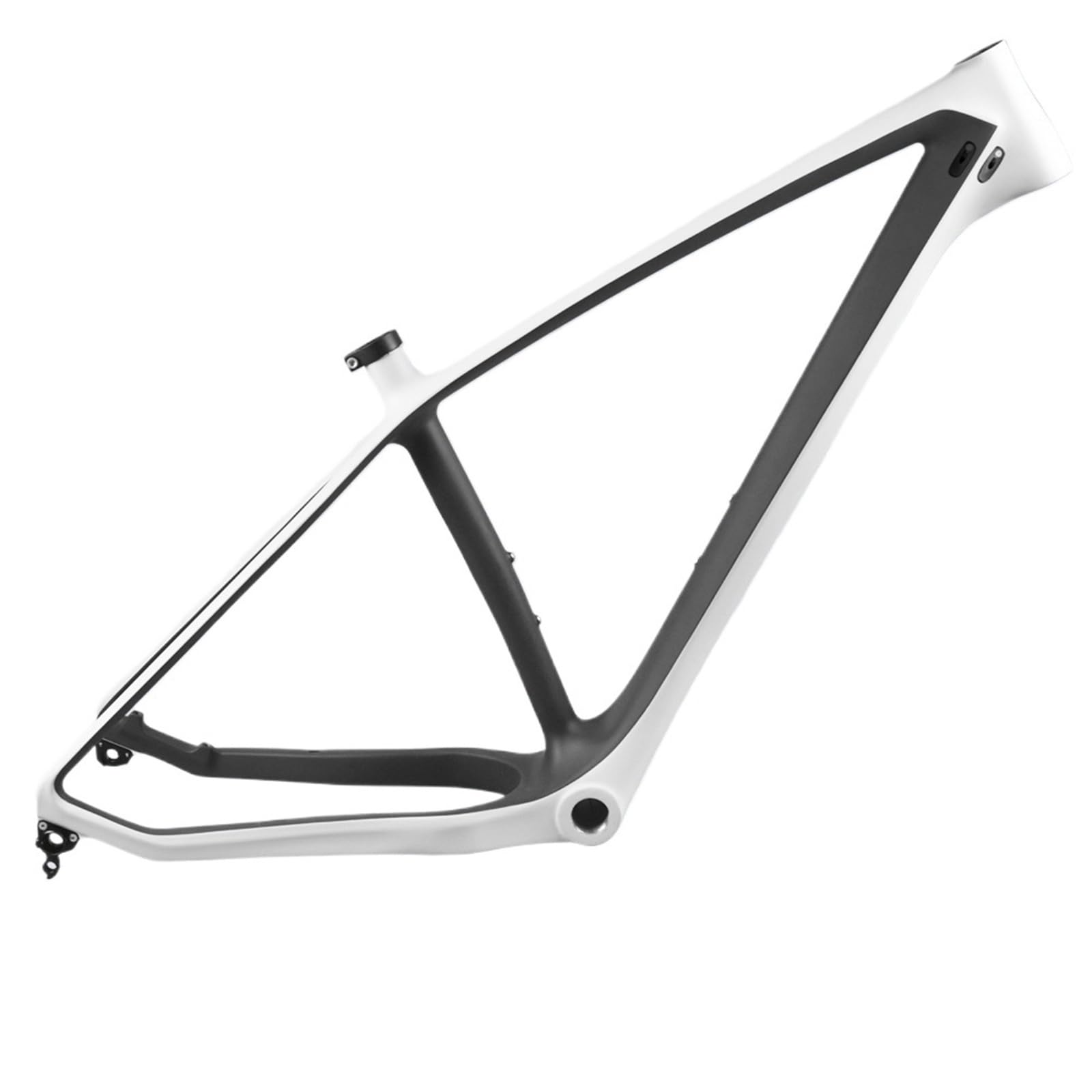 Kompatibel mit 26ER x 12,7 cm Carbon-Fat-Bike-Rahmen, BSA Steckachse 197 x 12 mm Snowbiking-MTB-Rahmen-Set (hellblau, 45,7 cm matt)