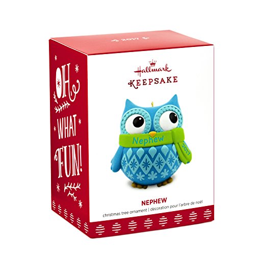 Hallmark Keepsake 2017 Cute Owl Nephew Dated Christmas Ornament #TOP2