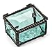 J Devlin Box 325 Series Mini Stained Glass Ring Box (Aquamarine Blue)