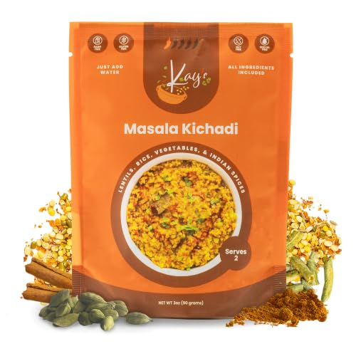 Kay's Curries Masala Kichadi, Rice Lentils, Vegan Gluten-Free, 2 Servings