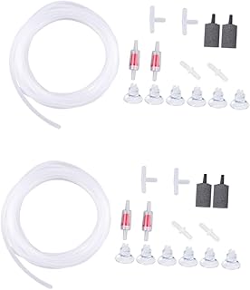 FRCOLOR 30 Pcs Fish Tank Accessories Airline Tube for Aquariums Air Pump Accessories Standard Airline Tubing Airline Tube with Air Valves Check Valve Sucker