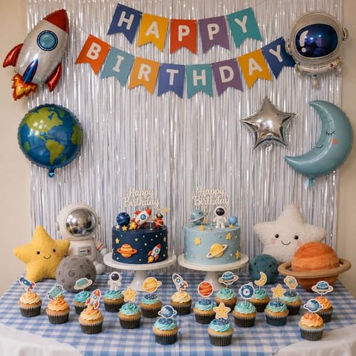 Image of Matte White Tinsel Foil Curtains Backdrop Party Decorations 2 PCS