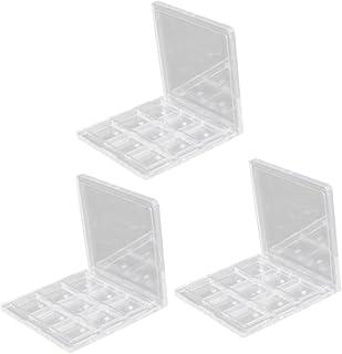 9-Compartment Eyeshadow Storage Case 3pcs Emp...