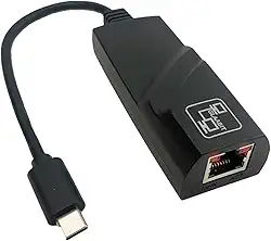 Adaptador de Rede USB 3.0 Tipo-C para RJ45 Gigabit - Velocidade de 10/100/1000 Mbps, Compatível com Windows e Mac