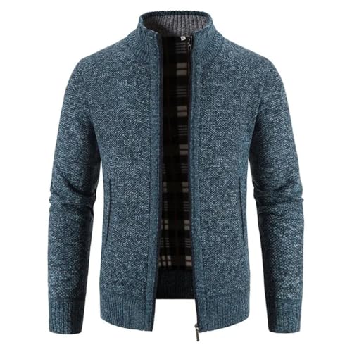 Men's Winter Warm Cardigan Sweaters Slim Fit Casual Knitted Sweater Casual Ribbed Knitted Sweater for Men2