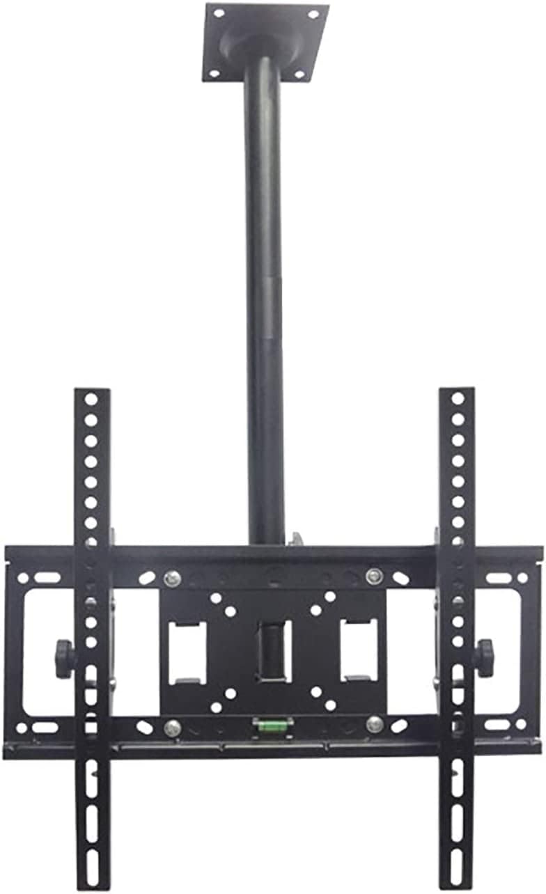 Supporto da soffitto per TV a Schermo Piatto da 14 a 55 Pollici, Regolabile, Girevole, inclinabile ed Estensibile, Compatibile con Supporti TV da 410×410 mm per Uso Domestico o in Ufficio.