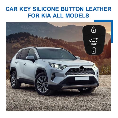 3 Pack 3 Button Key Fob Rubber Pad Replacement,3 Button Key Fob Rubber Pad Compatible with Hyundai i10 i20 i30 ix20 ix35 Pad Keypad for Kia Silicone Remote CarKey Case Buttons Cover - Image 5