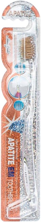 Apatite Nano Gold Ultra Soft Adult Toothbrush Gentle for Sensitive Teeth Receding Gums Care