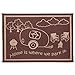 Stylish Camping Ming's Mark RH8117 Reversible RV Home Mat - 8' x 11', Brown/Beige