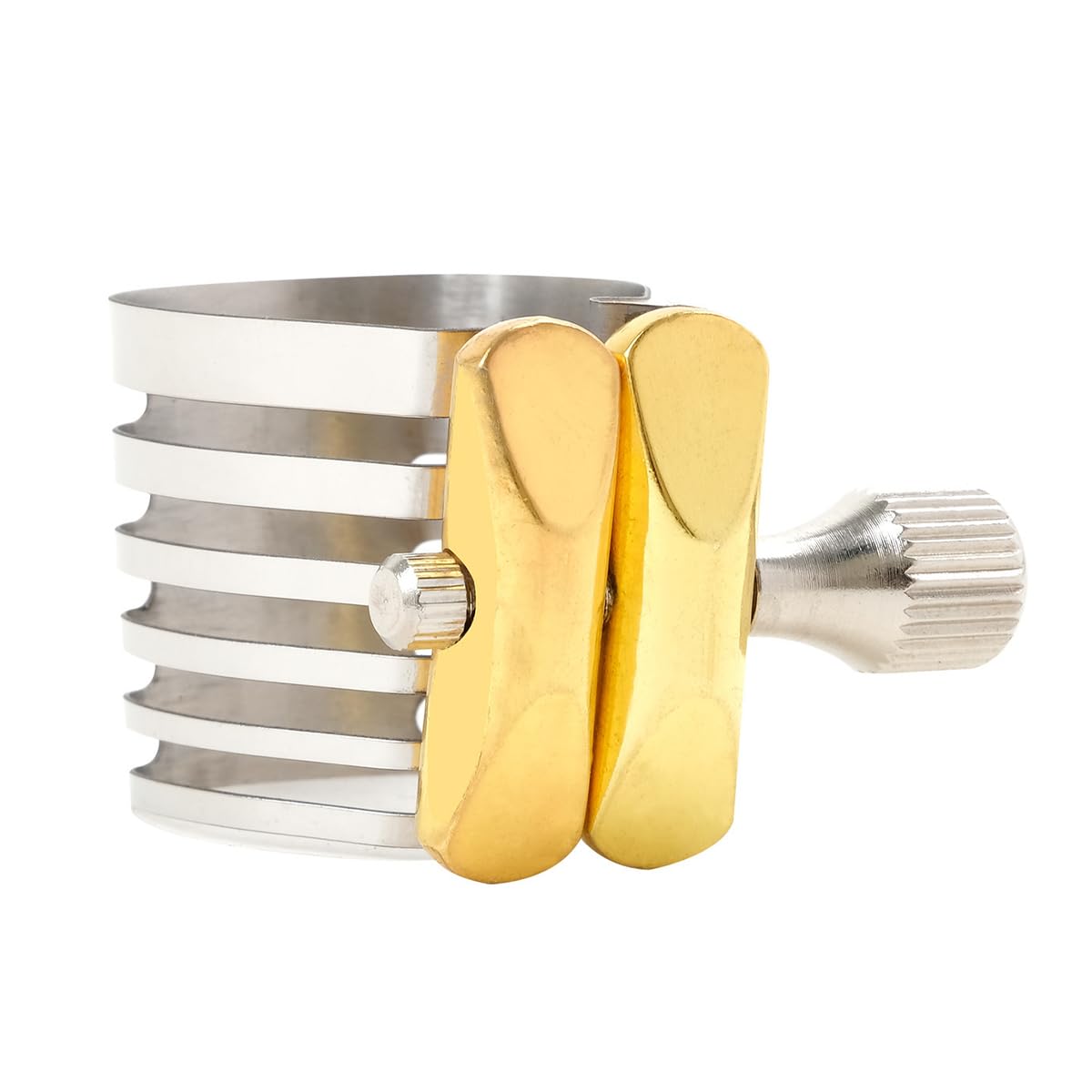 Laroal Alto Saxophone Ligature Alto Sax Ligature Brass Ligature Alto Sax Mouthpiece and Ligature Alto Saxophone Ligature Fastener - Image 4