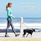 Joggingleine Hunde Freihändig Laufleine für Hunde Reflektierend Bauchgurt Hundeleine Dog Leash 145-225 cm Joggingleine mit Bauchgurt Ruckdämpfend für Jogging Laufleine für Große bis 50kg