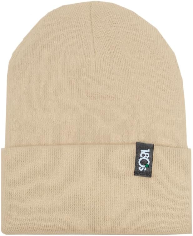 180s Unisex Winter Beanie Hats for Men and Women Soft Stretch Warm Knit Cold Weather Skull Cap