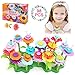 NEWSTYLE Giardino Fiorito Giocattoli da Gioco,98 Pezzi Set di Bouquet Fai-da-Te,Giocattolo da Giardino per Arti e Mestieri,Creativo Fiore assemblato educativa per Bambini in età prescolare 3+