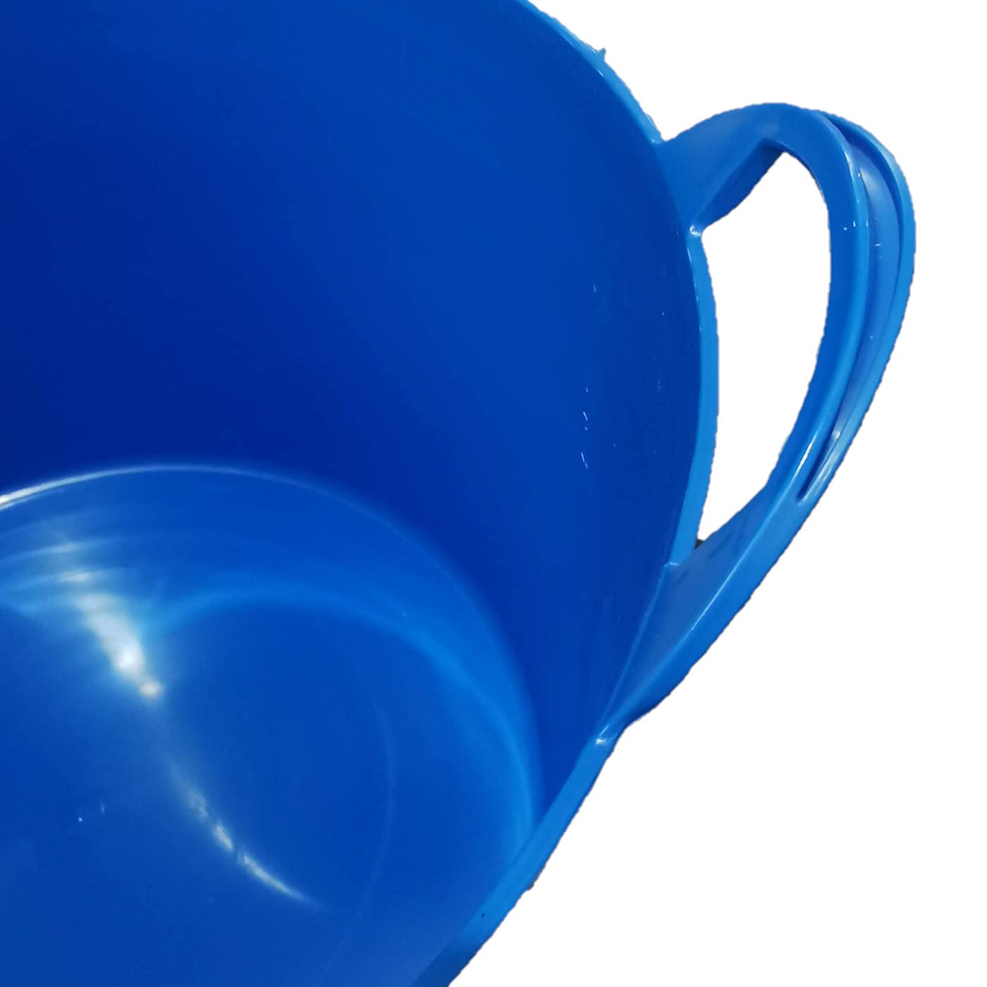 Pack de 4 capazos de plástico Flexible, de Color Azul, de 58 x 33,5 cm con Capacidad de 65 litros, con Asas, Ideal para Trabajo de Vendimia, Agricultura…Cubo de plástico(4uds/ 65 litros Azul)