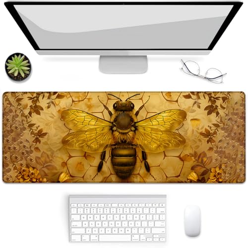 Tapis de souris de jeu abeille antidérapant pour souris et clavier