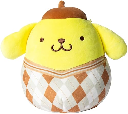 Squishmallows Pompompurina a cuadros Hello Kitty de 6.5"