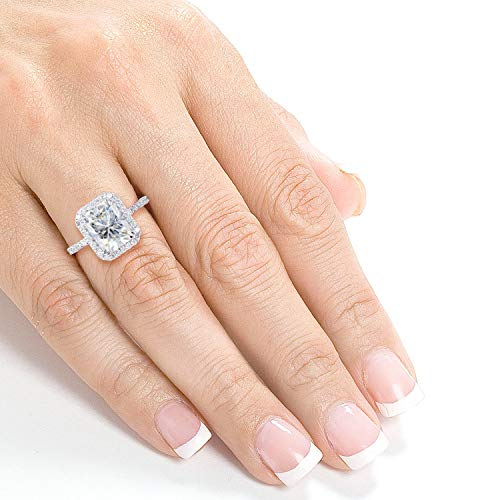 Kobelli Radiant-cut Moissanite Engagement Ring 3 CTW 14k White Gold2