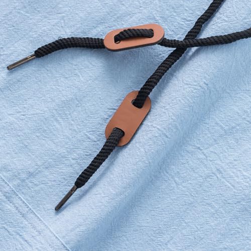 evzosrz Mens Hoodies Linen Casual Pullover Long Sleeve Hooded Sweatshirt Lightweight Gym Hoodie Shirt with Kanga Pocket4