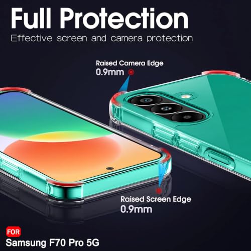 Image of TheGiftKart Crystal Clear Back Cover Case for Samsung Galaxy F70 Pro 5G | 360 Degree Protection | Shock Proof Design | Transparent Back Cover Case for Samsung F70 Pro 5G (PC & TPU, Transparent Bumper)