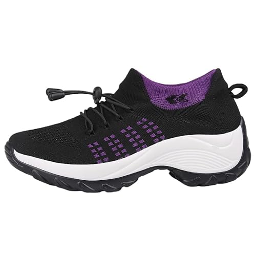 Comfort Footwear - Ortho Stretch Cushion Footwear (Purple,8)