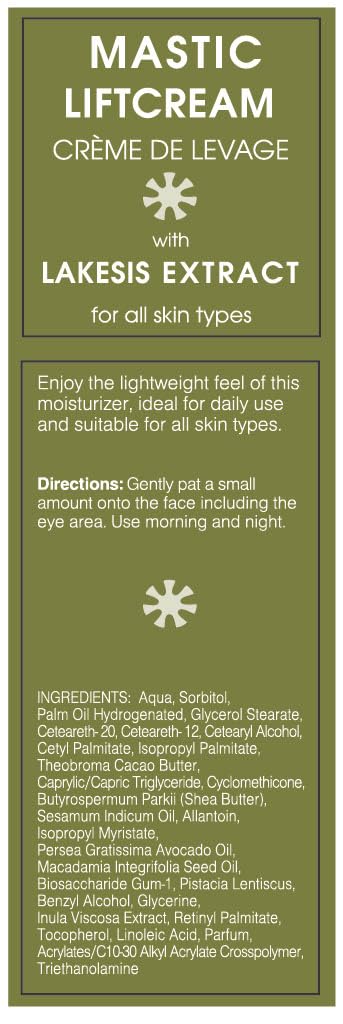 VivaLaCara Mastic Lift Cream – Anti-Aging Face & Neck Moisturizer for Wrinkles, Firming, Hydration – Décolletage Cream – Natural Skincare for All Skin Types – 100 mL (3.38 oz)