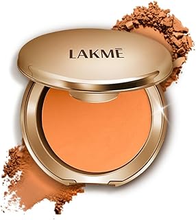 Lakme Powerplay Matte Compact, Long Lasting Matte Finish, Oil Control Formula, With Vitamin E, Almond, 8g