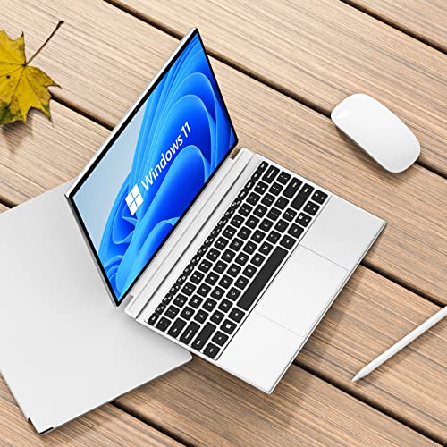 2 In 1 Laptop Computer, Intel J4125 Processor Windows 11 Touchscreen 12.3" Hd Display With Detachable Keyboard 12Gb Ram, 256Gb Ssd Storage, Type-C, Tf Card, Use For Business, Study And Entertainment #TOP6