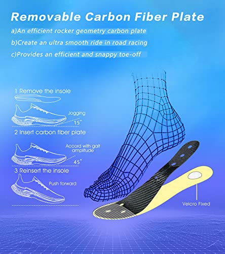 Image of ONEMIX Mens Marathon Running Racing Shoe Lightweight Breathable Road Running Shoes Training Tempo Sports Trainer Wings Armor