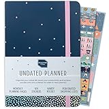 Boxclever Press Undated Planner. Undated Weekly Planner to Schedule, Plan & Organize. Agenda Planner