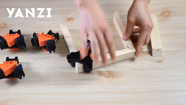 90 Degree Corner Clamps For Woodworking, Set Of 4, Right Angle Carsen Clamp Pro Wood Clamp Set For Carpenters, Woodworking Tools And Equipment