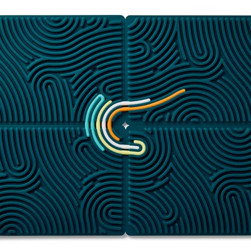 Image of Pushpeel XL Sensory Activity Board - Expandable Silicone Fidget Toy for Stress, Anxiety, ADHD & Autism - Modular, Silent, No Mess - Spruce