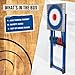 EastPoint Original Axe Throwing Game Set – Steel Frame Target for Indoor and Outdoor Use