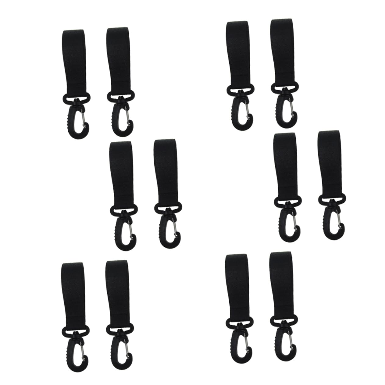 VANZACK 12pcs Stroller Clips Versatile Hook for Shopping Bags Diaper Bags Accessories Fit for Strollers Wheelchairs More