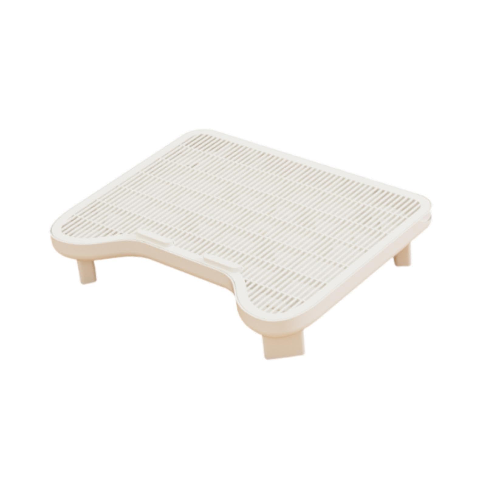 Alfombrilla/rampa para Arenero de Gatos: Ligera, Fácil de Limpiar, Elevada, con Función de Filtro Y Bandeja Recolectora Lavable.