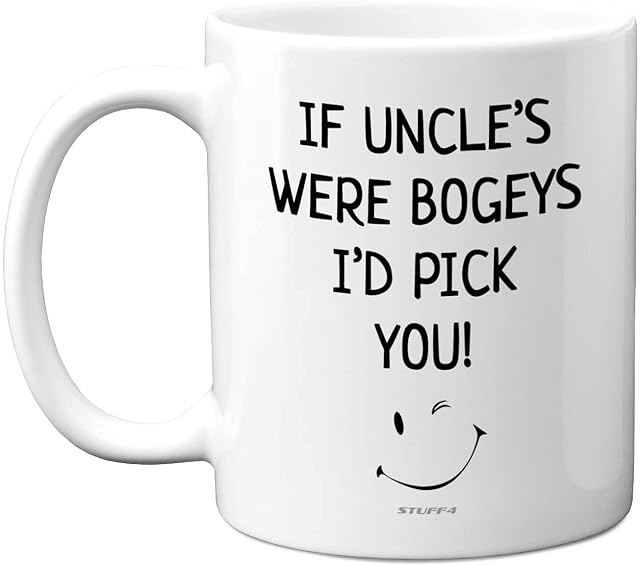 Uncle Mug - Uncle Birthday, Fathers Day Mug Gifts, Christmas Present, 11oz Ceramic Dishwasher Safe Coffee Mugs Cup, Uncles Gifts from Nephew Niece, Cute Mugs, Funny Mugs, Made in UK