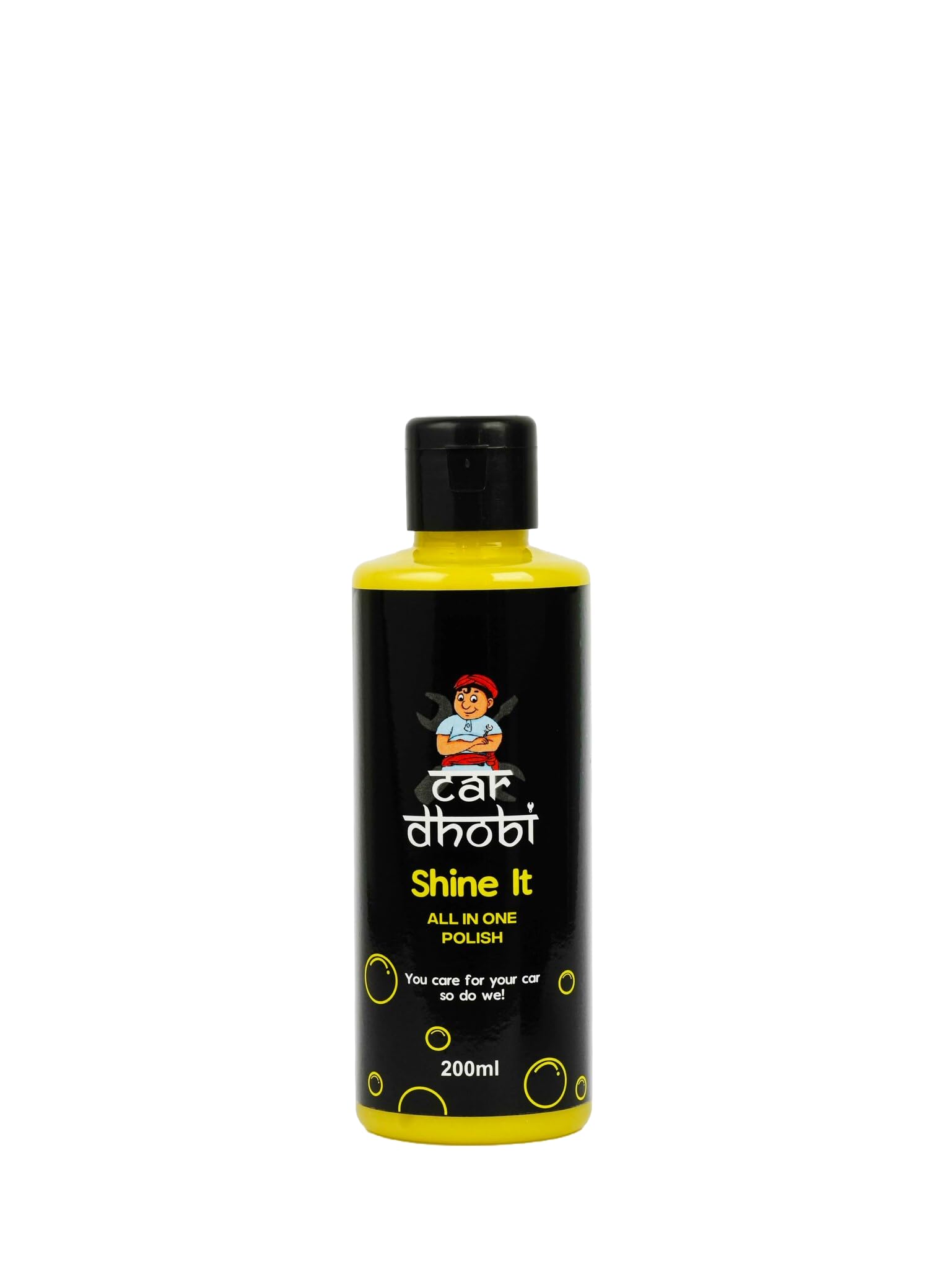 CAR DHOBI Multipurpose Polish for Bikes and Cars | Shines, Protects and Removes Stains from Paint, Plastic, Rubber and Leather Surfaces | Vehicle Care Polish for Exterior and Interior Use (200ml)