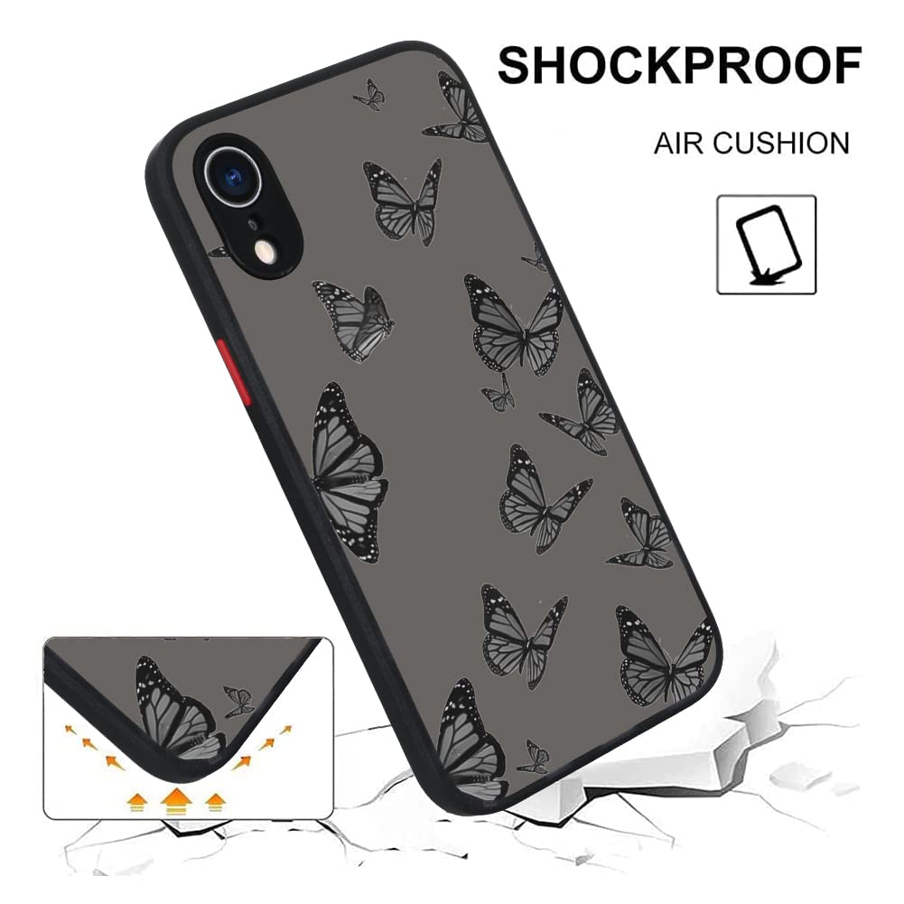 Schutzhülle Für IPhone XR – Stoßfest Mit Diamant-Schmetterling, Weiches TPU & Harte PC-Rückseite, Für Mädchen & Frauen