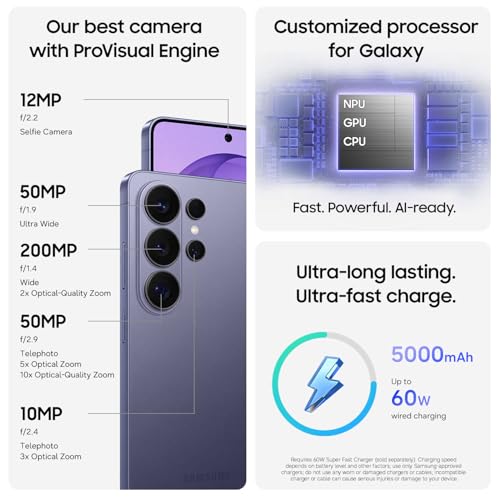 Samsung Galaxy S26 Ultra, Unlocked Android Smartphone, 256GB, Cobalt Violet - image 9