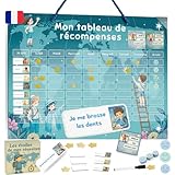 photo toilette enfant 🧽 Durable, pratique et pensé pour les parents Surface effaçable facile à nettoyer + chiffon inclus. Boîte de rangement fournie pour garder tout organisé. Parfait pour instaurer une routine enfant, renforcer la motivation et structurer la vie de famille.