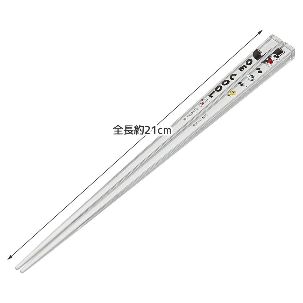 Skater AAC45 Dishwasher Safe Acrylic Chopsticks 8.3 inches (21 cm) Peanuts Joe Cool Snoopy — Amazon image 3