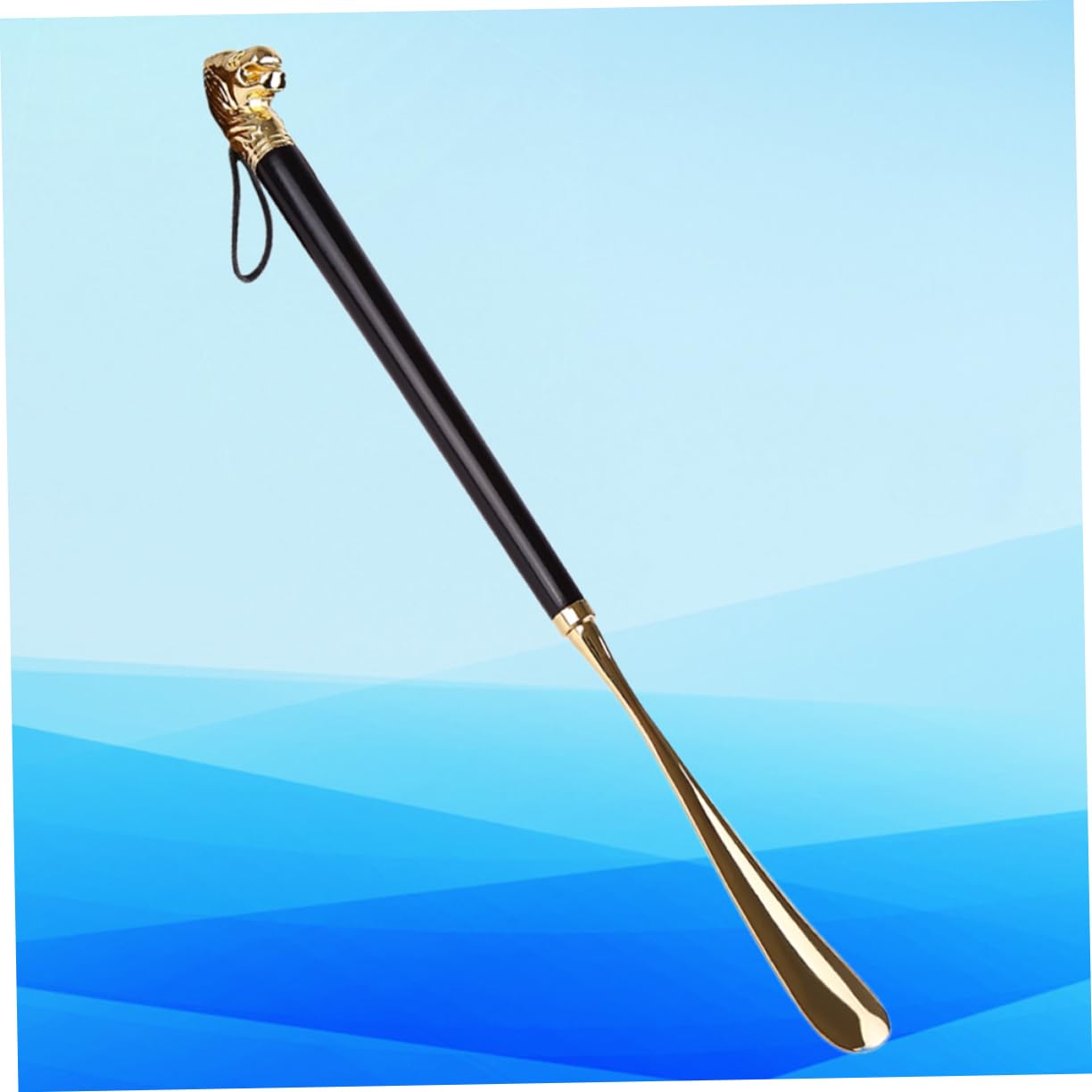 BESTYASH pratico foro per le scarpe aiutante che indossa le scarpe strumenti da uomo calzascarpe metallo accessori scarpe casse audio calzascarpe in metallo calzascarpe antiscivolo Di legno