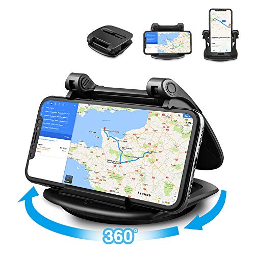 Phone Holder for Car, 360° Rotate Strong Sticky Gel Premium 3M Dashboard Car