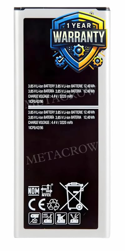 Image of Original EB-BN910BBE Battery Compatible for Samsung Galaxy Note 4 - (3220mAh) - 1 Year Warranty JK1