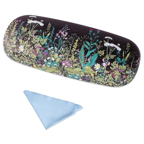 Image of PERFECTSIGHT Hard Shell Eyeglasses Case, PU Leather Protective Glasses Case, Cute Eyeglass Case for Women Men Girls