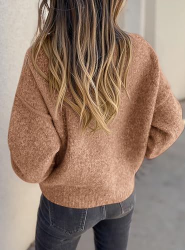 PRETTYGARDEN Cardigan Sweaters for Women Trendy Fall 2025 Long Sleeve Button Down Oversized Chunky Knit Sweater Outerwear